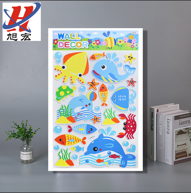 Foam foam letter stickers 3D three-dimensional EVA wall stickers kindergarten decoration stickers