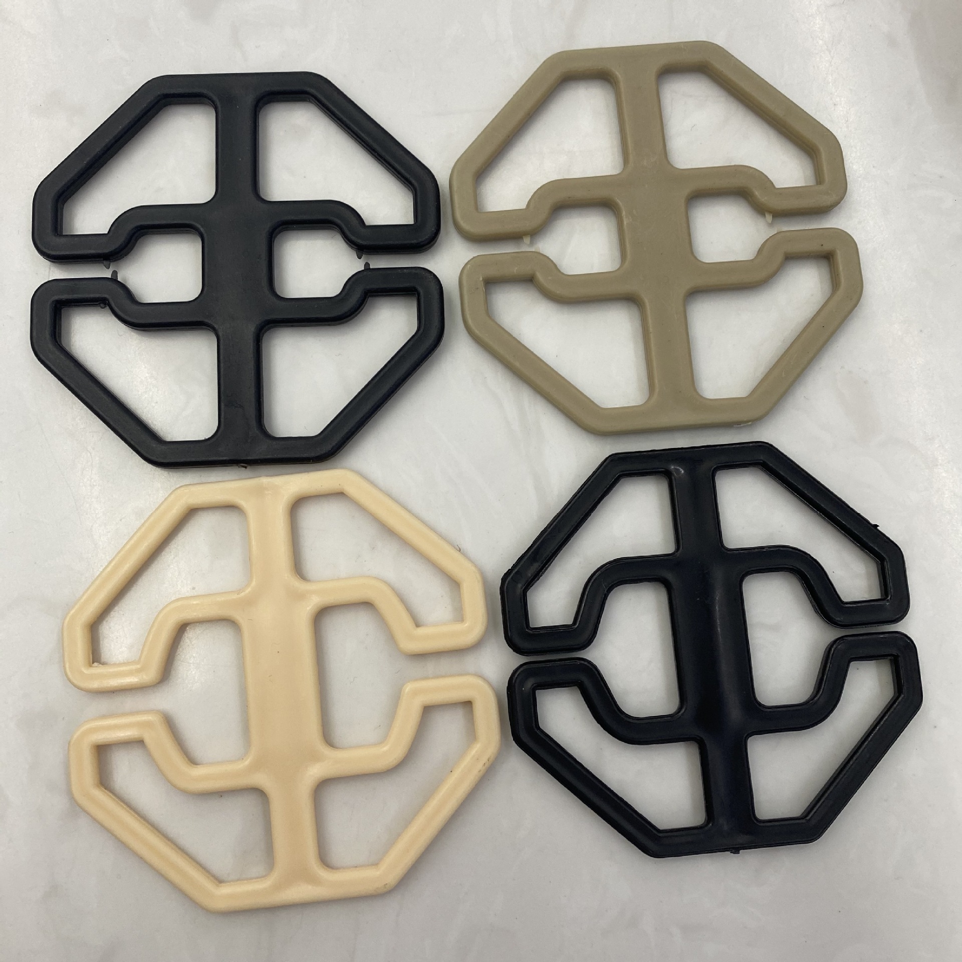 Car seat cushion caliper, seat cushion buckle, seat cover, octagonal plum blossom plastic disc elastic band accessories are in stock and will be dispatched quickly details Picture