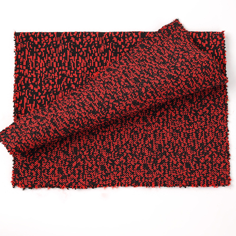 Wholesale of in-stock woven fabric for luggage, shoes, fabrics, two-color polyester fabric, 3D woven fabric