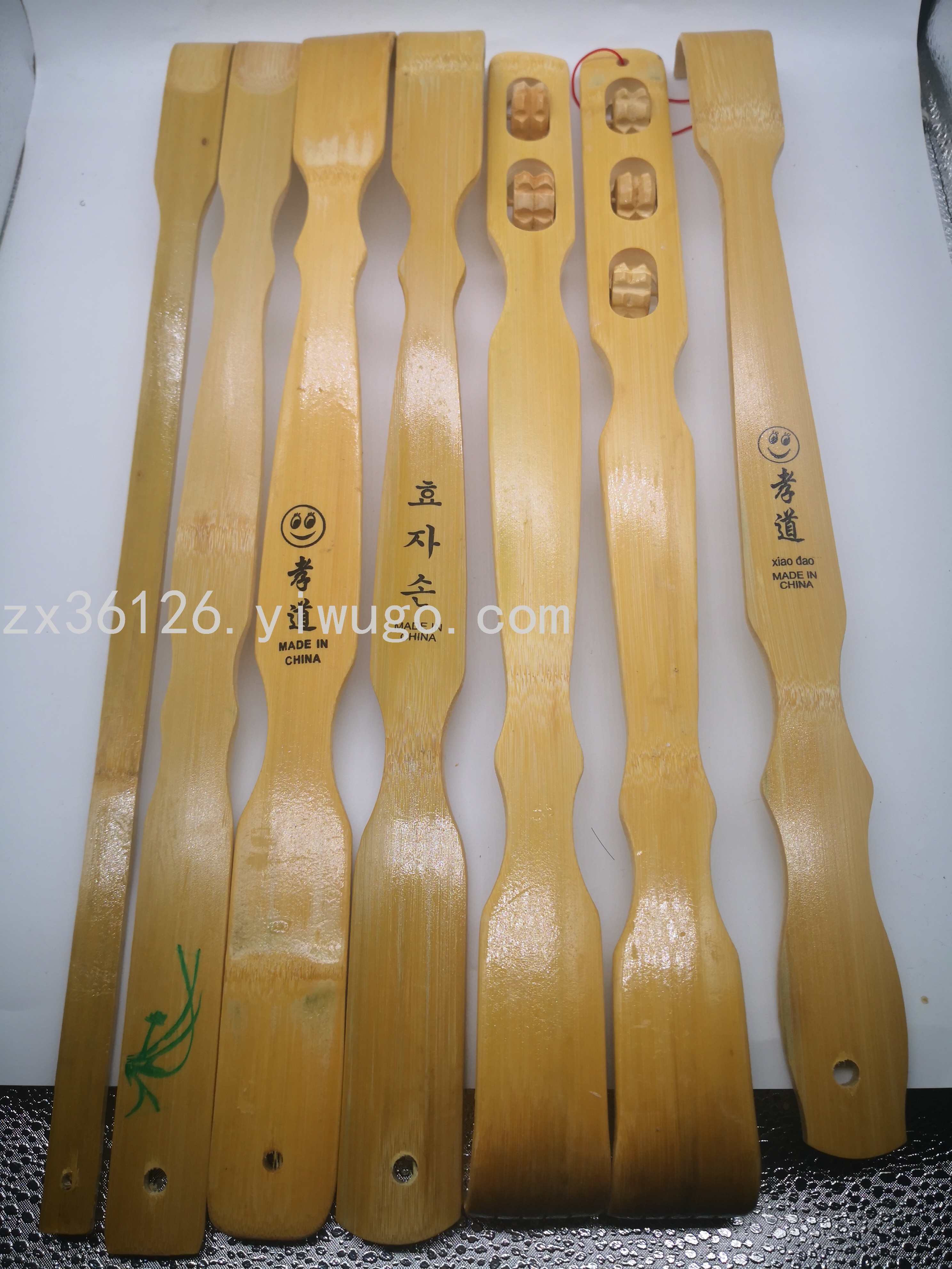 韩文竹质竹质老头乐 居家日用加长不求人痒痒挠抓痒挠2元店批发