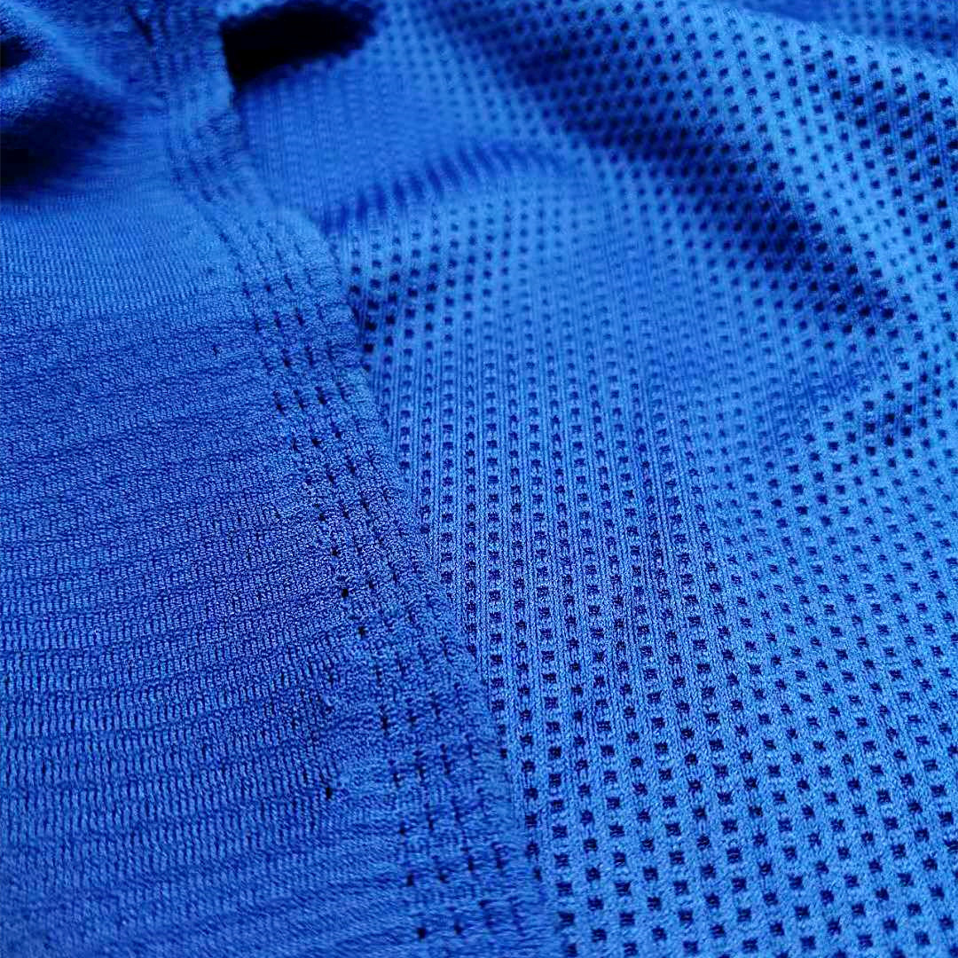 网孔布 两面弹网布 弹力网涤氨单面运动服面料吸湿排汗牛奶丝