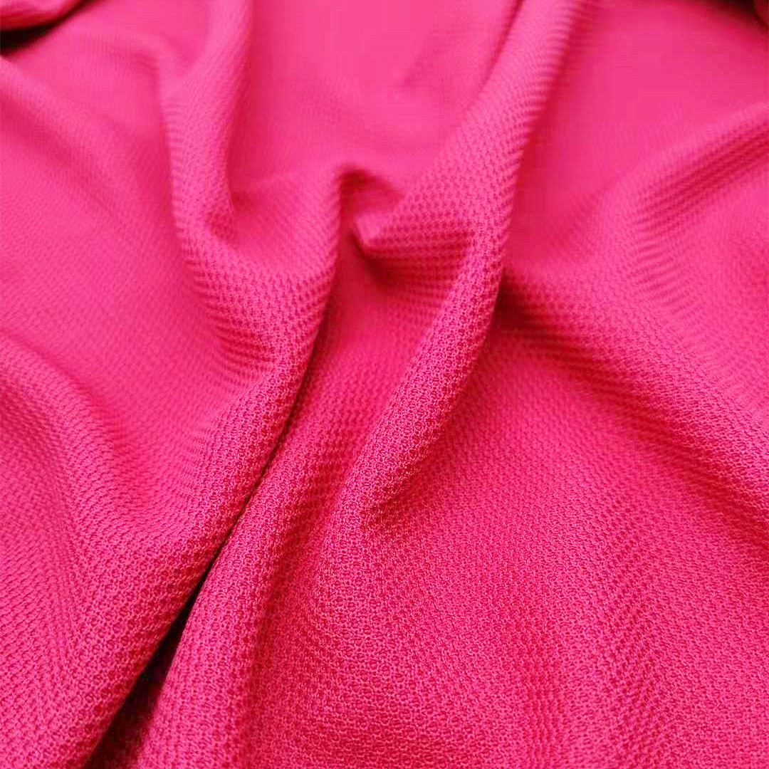 All-polyester bead floor fabric, mesh fabric, knitted fabric, moisture-wicking and sweat-absorbing sports fabric, healthy pk fabric, solid color in stock details Picture