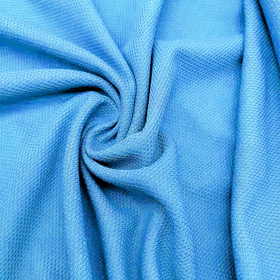 All-polyester bead floor fabric, mesh fabric, knitted fabric, moisture-wicking and sweat-absorbing sports fabric, healthy pk fabric, solid color in stock Application Scenario