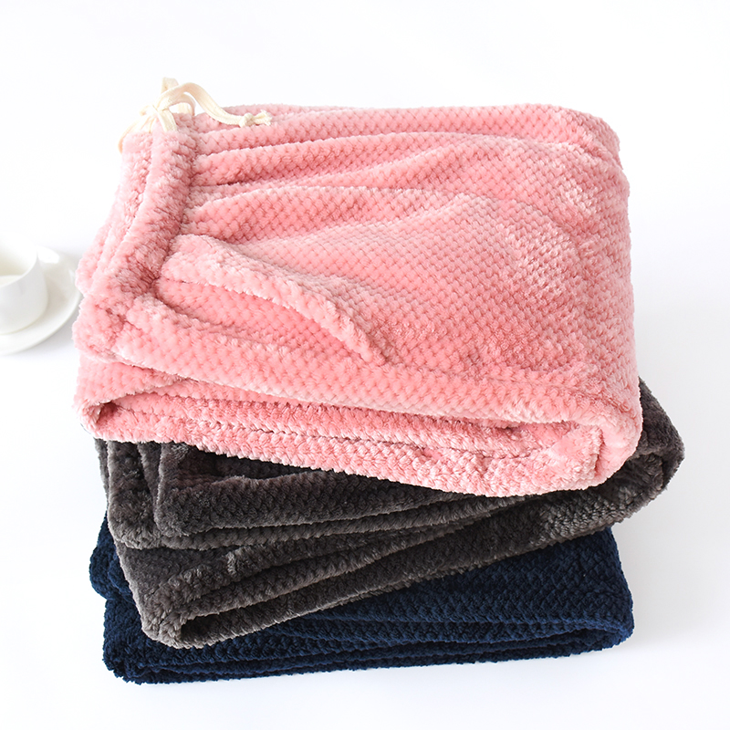 Autumn and winter pajama pants Women's trousers Flannel baggy plus size home pants Day thick thermal pants couple solid color winter