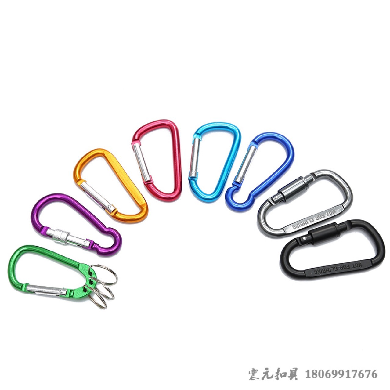 Same-day delivery of in-stock items: No. 5 aluminum hook for mountain climbing, outdoor mountain climbing buckle, aluminum alloy gourd hook, D-shaped hook Application Scenario