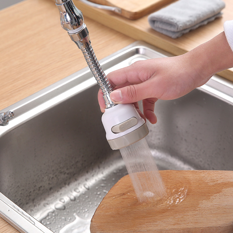 Three-speed pressurized faucet shower head, splash-proof water saver for tap water, household kitchen faucet filter details Picture