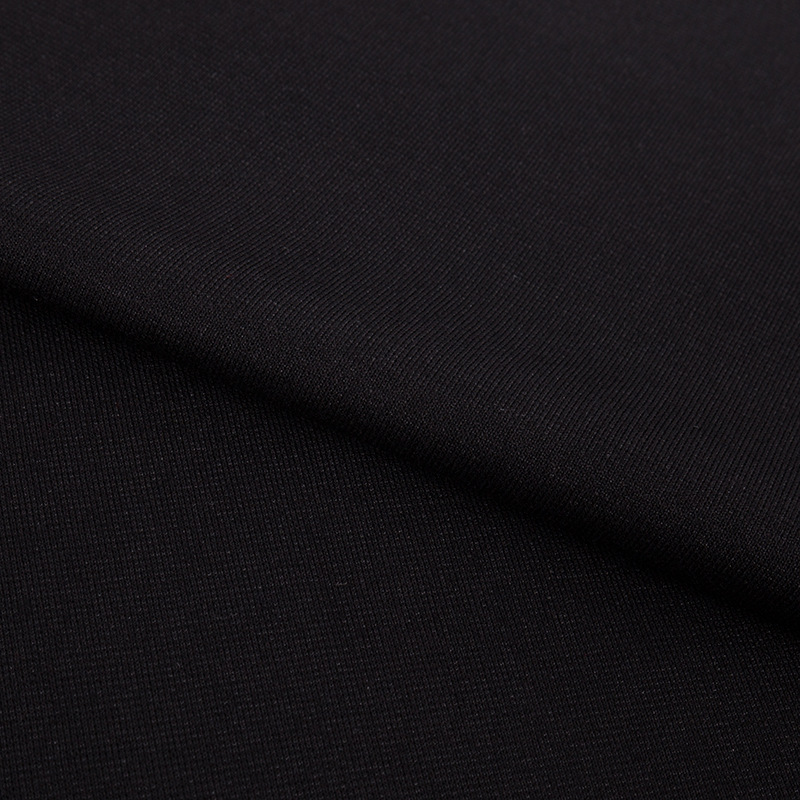 RT black silk Roman fabric elastic polyester-cotton Roman fabric fashion pants, 300g material details Picture