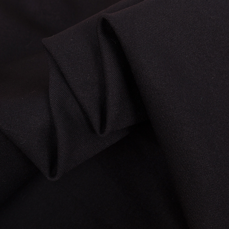 RT black silk Roman fabric elastic polyester-cotton Roman fabric fashion pants, 300g material Application Scenario