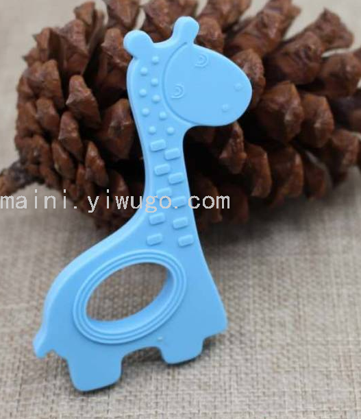 磨牙棒牙胶硅胶防吃手可水煮婴儿安抚玩具咬咬乐