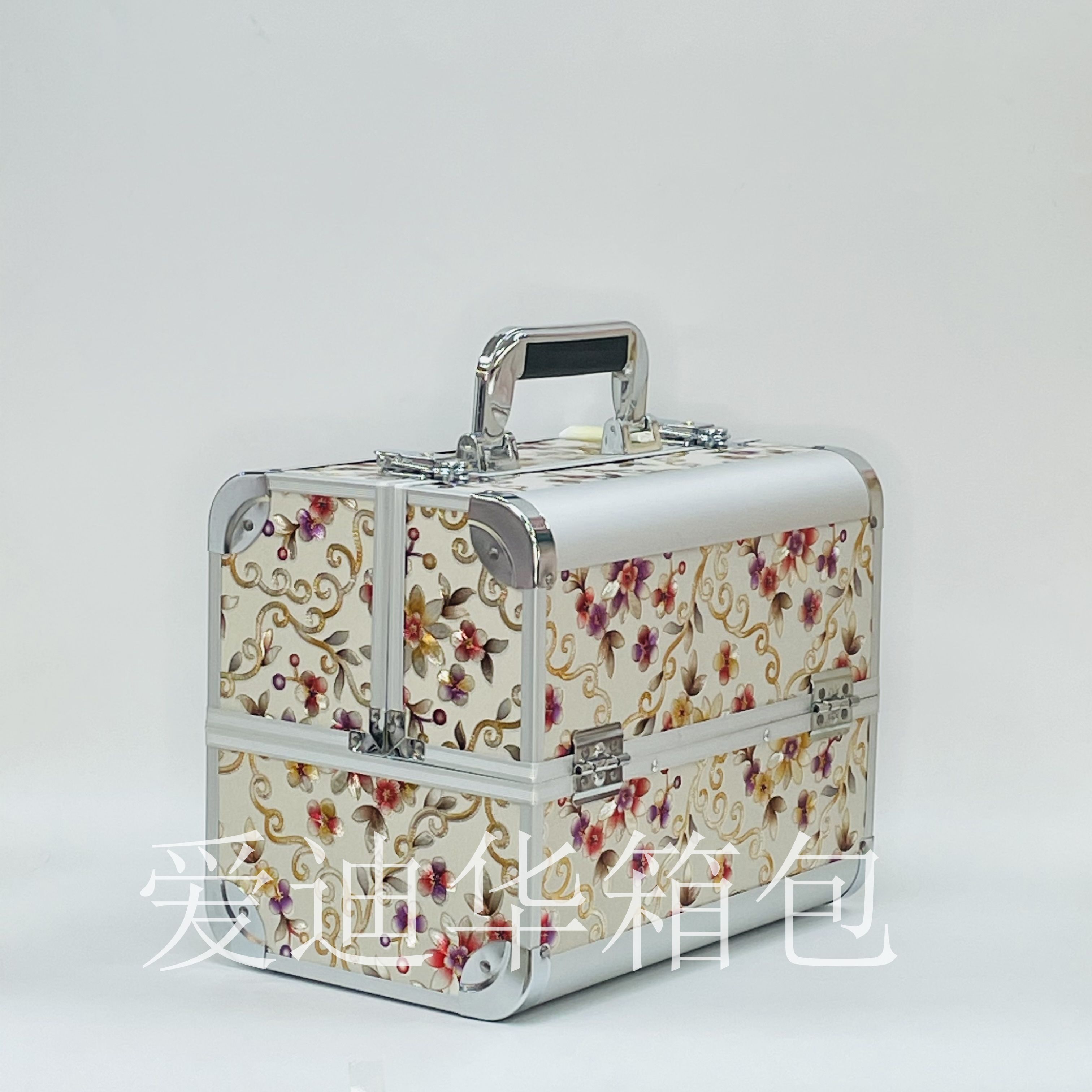 Aidihua 2021 New Style Huateng Chinese Style Professional Beauty, manicure, makeup and makeup Storage Special Makeup box Item Picture