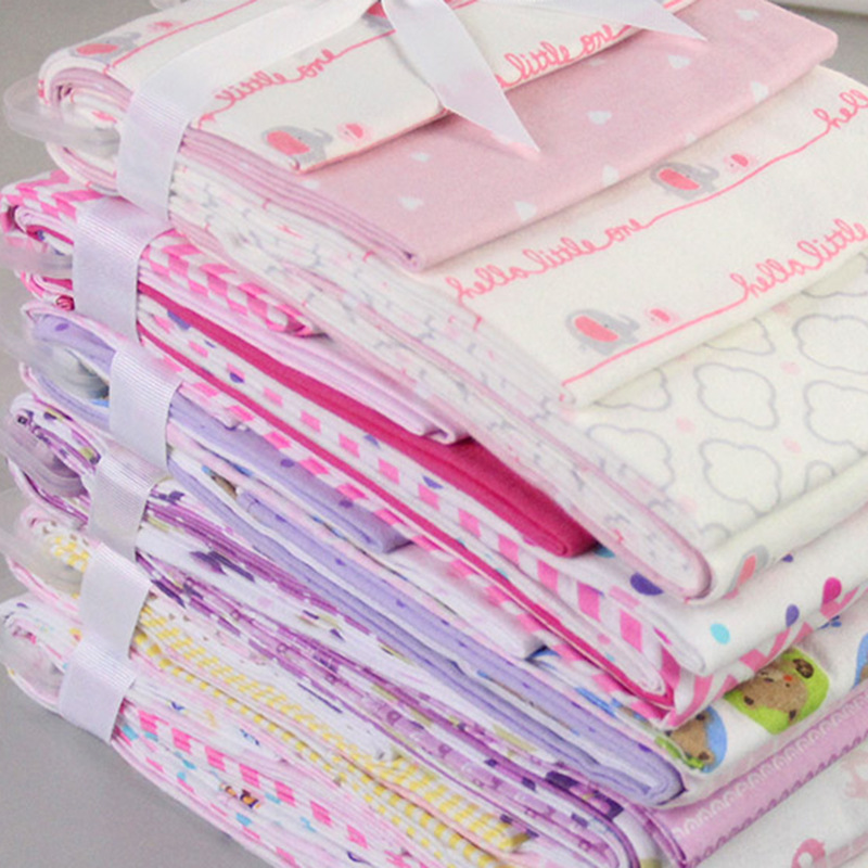 Newborn Cotton Flannel Blanket Baby Cover Baby Wrap Wrap Cloth Wrap Cloth Wrap 4 Sheets