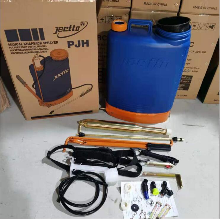 20L jacto PE blow-molded agricultural backpack pneumatic copper pump manual sprayer for disinfection and epidemic prevention Specification image