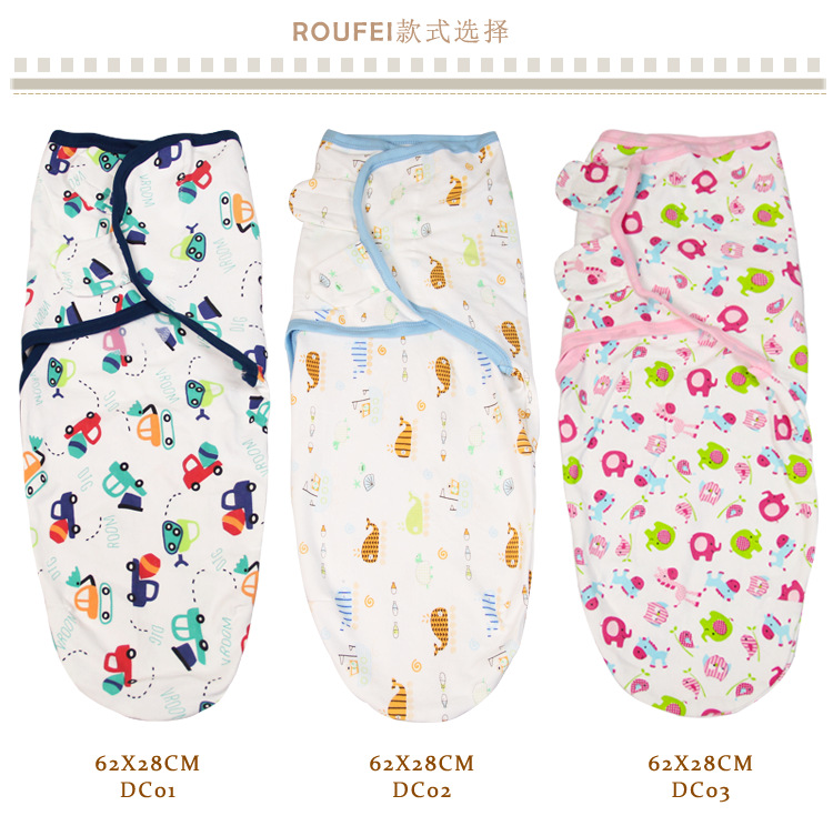 Summer And Fall Swaddling Swaddle For Newborns Single Cotton Anti-Kick Sleeping Bag Cartoon Swaddle Is Available All Year Round
