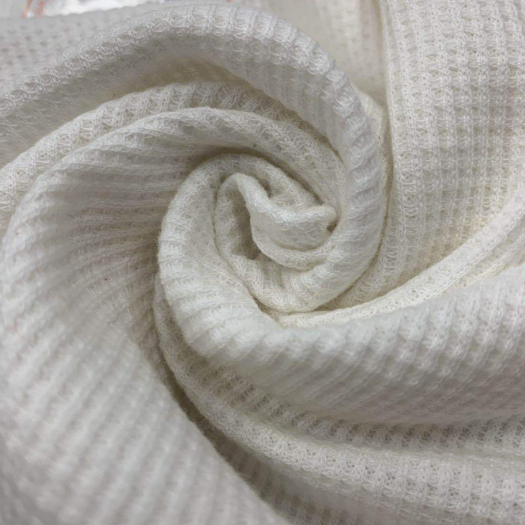 Manufacturers supply all cotton knitted waffle 180G cotton small check waffle