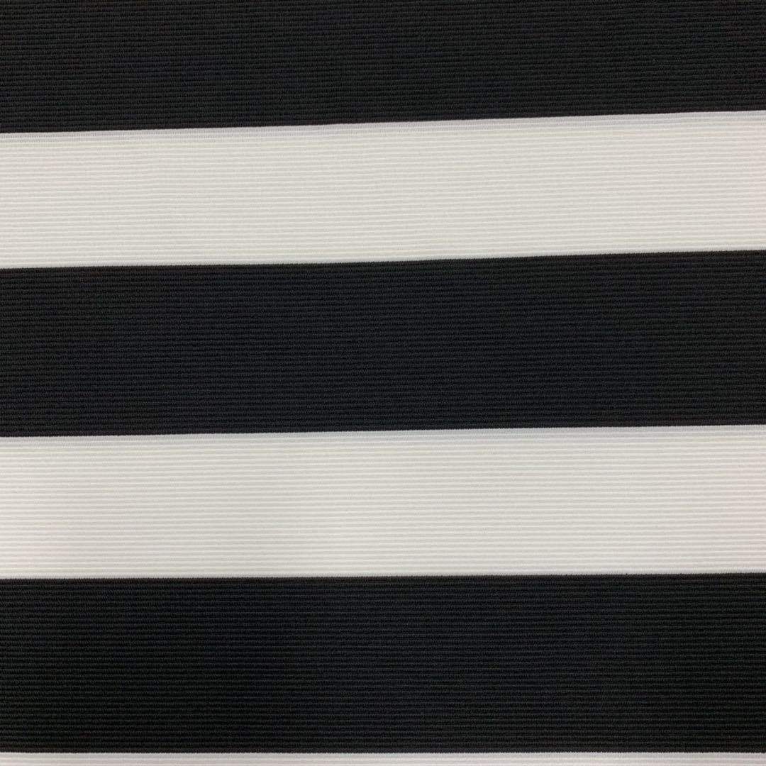 Original manufacturer's large circulation black and white color stripe spandex staircase fabric, all-polyester large color stripe elastic staircase fabric Application Scenario