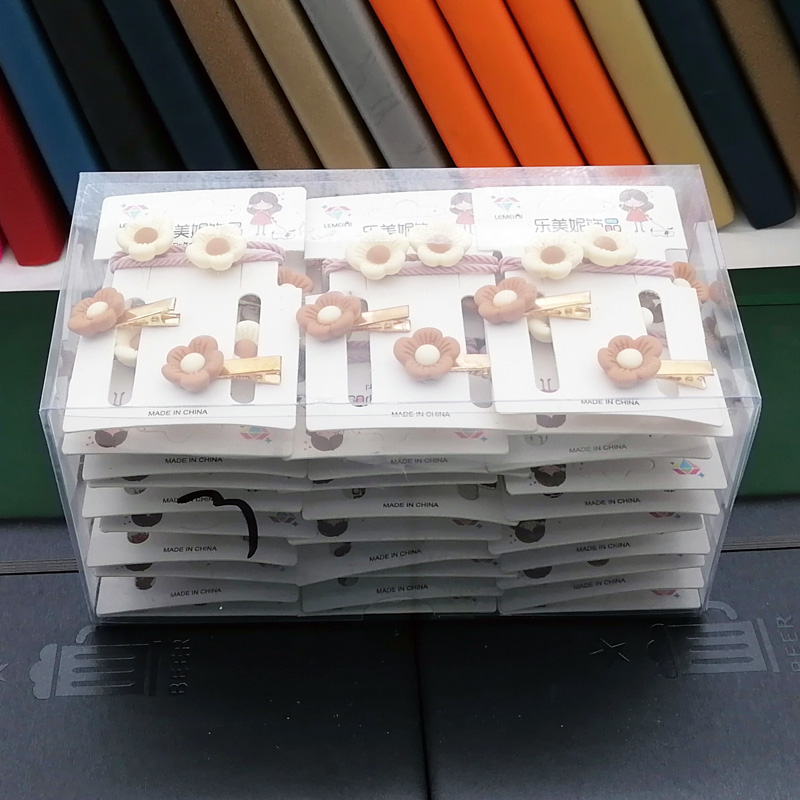 A2331 fashionable duck clip + rubber band combination hair band, hair tie, hair tie, head accessory, Japanese and Korean accessories 2-yuan store wholesale Item Picture