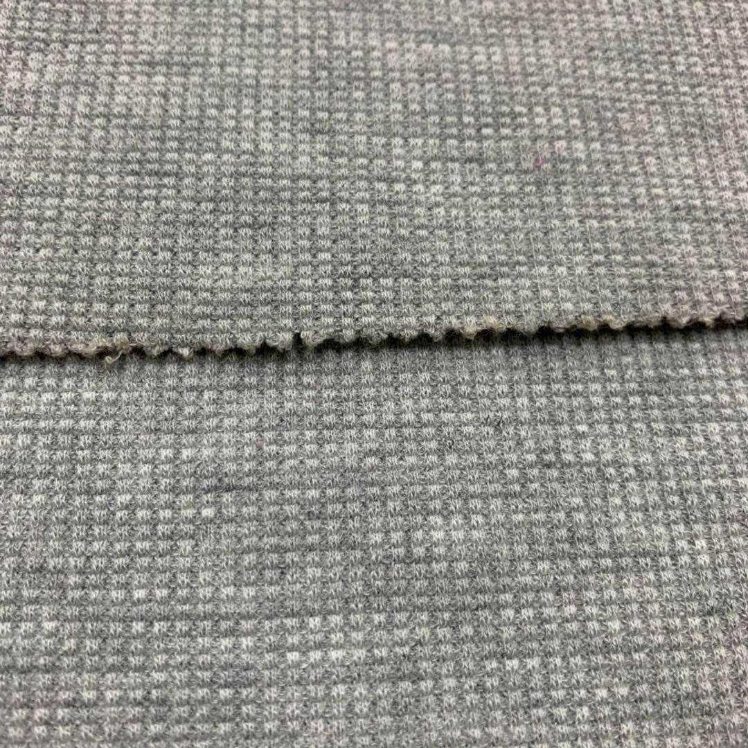 The manufacturer supplies TC linen gray spandex Waffle check cotton-polyester stretch-frame waffle check T-shirt and pajamas fabric Item Picture