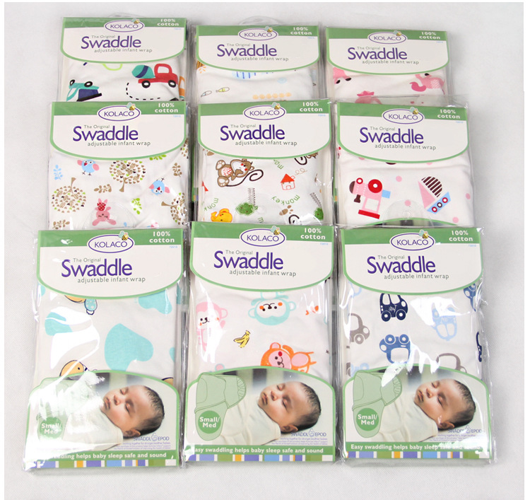 Summer And Fall Swaddling Swaddle For Newborns Single Cotton Anti-Kick Sleeping Bag Cartoon Swaddle Is Available All Year Round details Picture