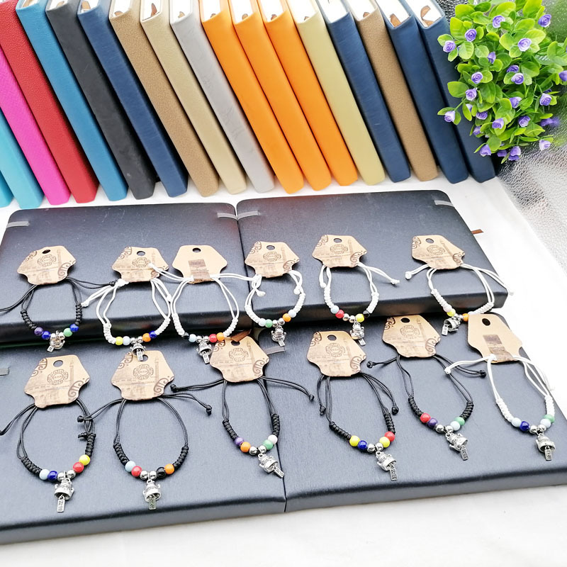 A1343 imitation silver accessories, braided rope bracelets, jewelry, 2-yuan store, 2-yuan store wholesale supply, street stall, night market Item Picture