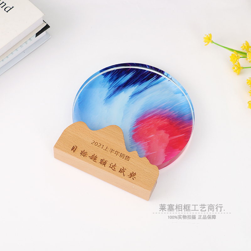 Customized creative crystal trophies, competition anniversary crystal trophies, souvenirs, authorization plates, engraved glass MEDALS Item Picture