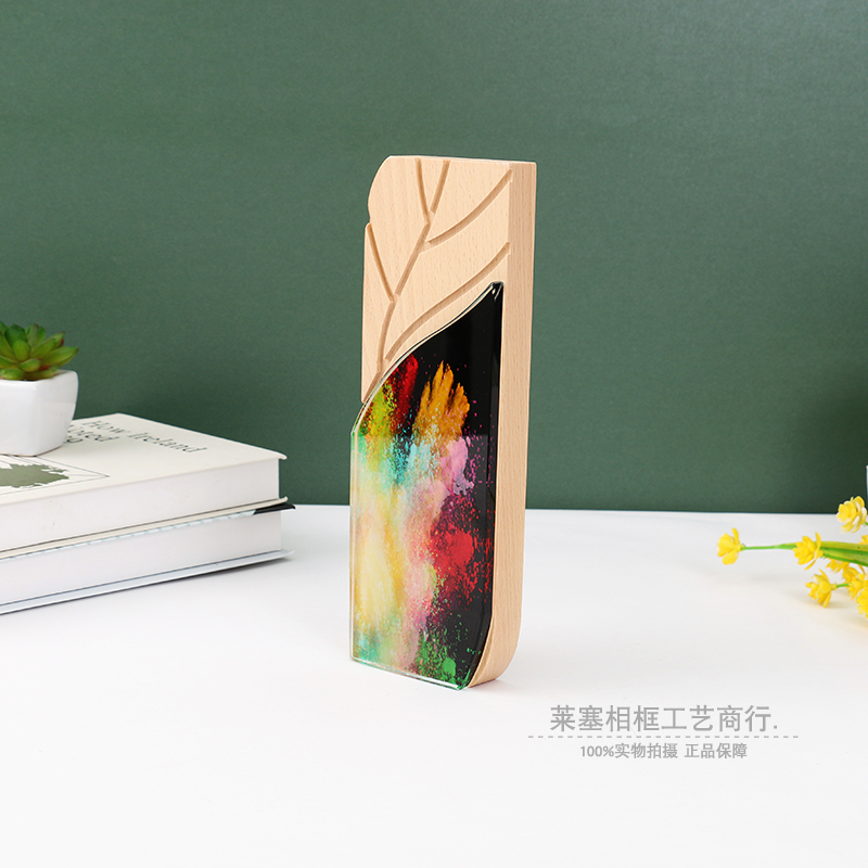 Customized new wooden crystal trophies and MEDALS, annual meeting, school sports meeting, company competition, enterprise awarding authorization plates Specification image