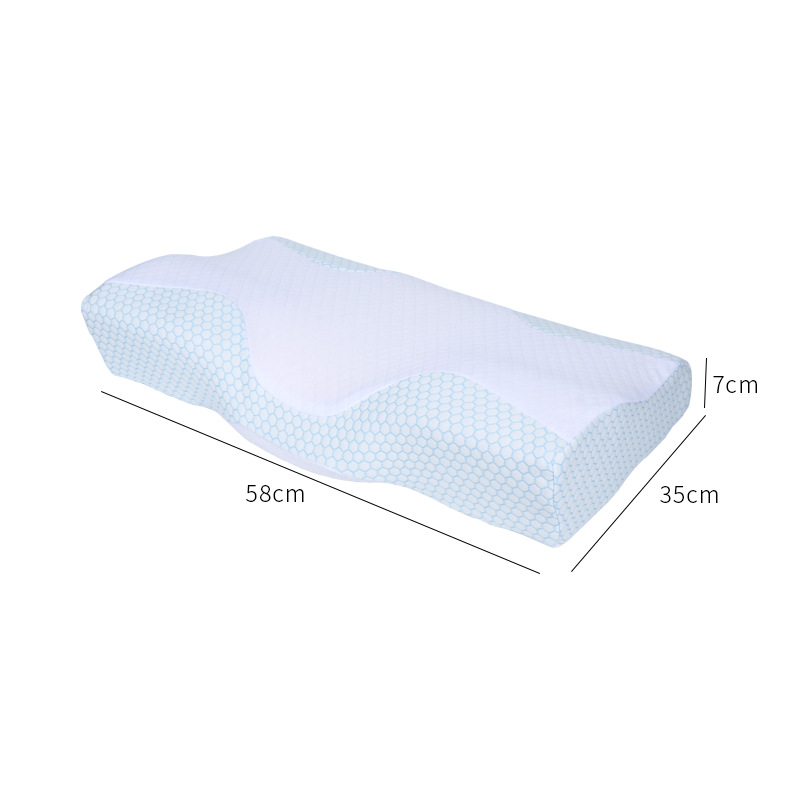 Single-sided butterfly-shaped memory foam pillow, cervical pillow, sleep repair, sleep aid, neck protection pillow, foam slow rebound pillow core, customized details Picture