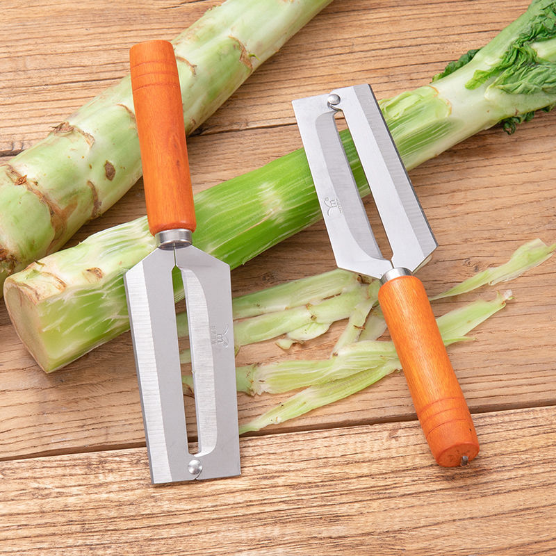 Small stainless steel peeler, 19.5 cm sugarcane knife, fruit and vegetable peeler, woodblock pineapple knife, melon grater Specification image