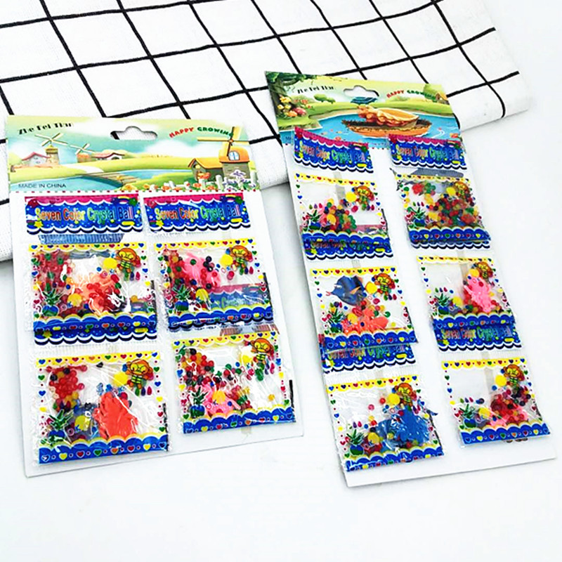 Factory direct supply of 6 packs of Ocean Baby bubble large beads in upgraded glass bottles, wholesale of colored crystal beads at 2 yuan Item Picture
