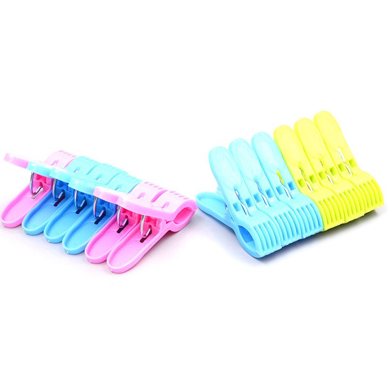 Wholesale of 12 plastic clips, clothes drying clips, underwear clips, and colored clips for one or two yuan Item Picture