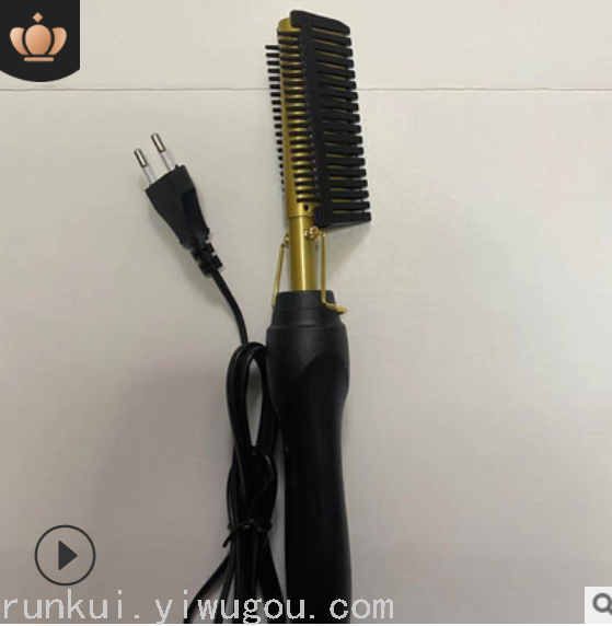 Hair straightener, hair straightener, hair comb, dry and wet electric comb, electric copper comb, for home use, are supplied directly by new cross-border manufacturers Specification drawing