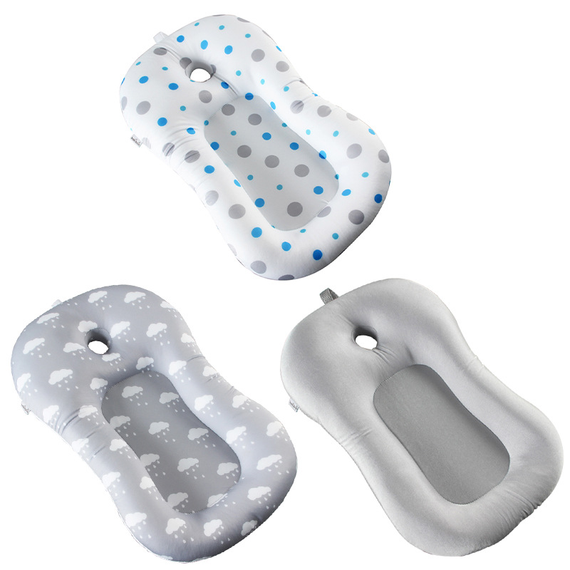 New baby bathtub, bath stand, newborn products, bathtub, floating bath pad, baby bath net bag in stock Item Picture