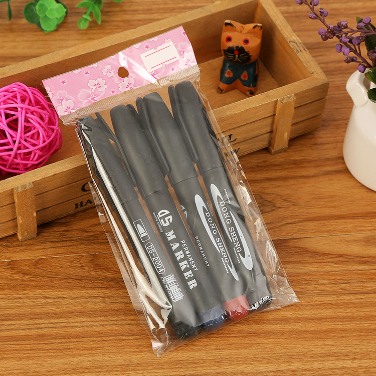 Wholesale of special marker pens, express delivery pens, oil-based pens, oil-based marker pens, large-head pens, quick-drying bags