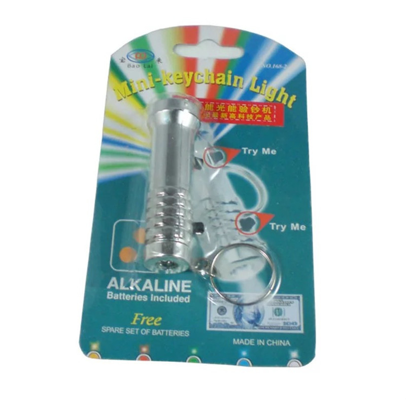 Portable LED dual-purpose banknote detector lamp, small flashlight, ultraviolet flashlight, mini ultraviolet banknote detector lamp Item Picture