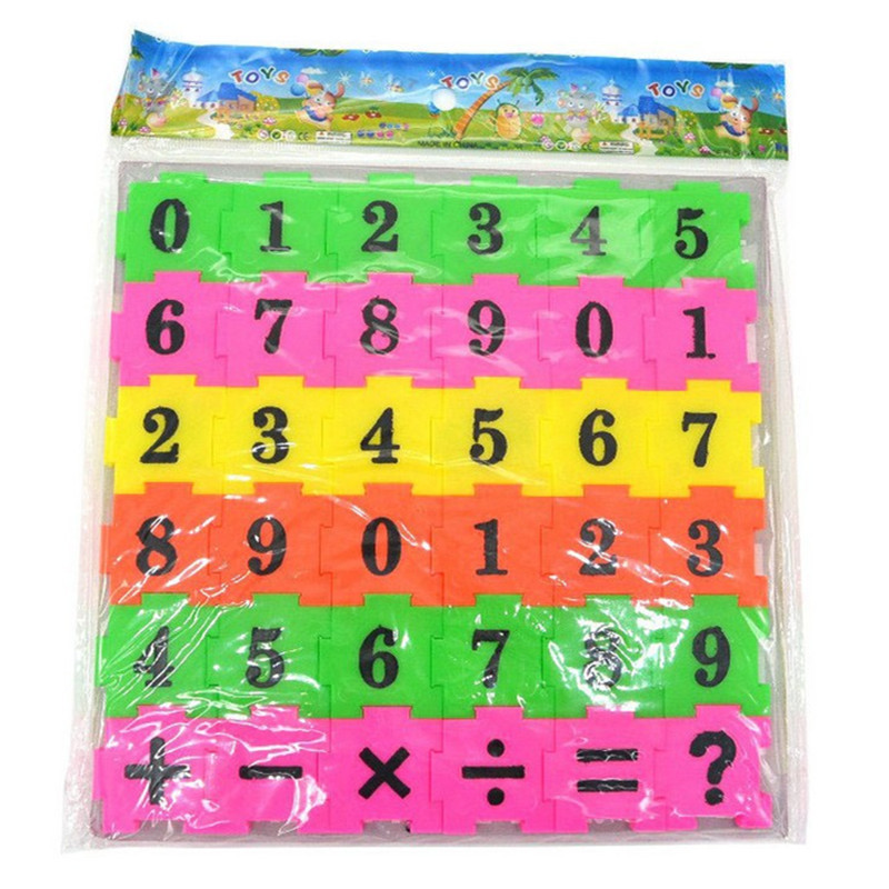 New plastic jigsaw puzzle with English number jigsaw puzzle