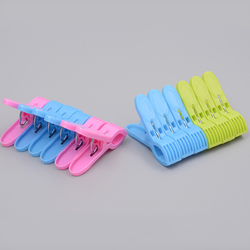 Wholesale of 12 plastic clips, clothes drying clips, underwear clips, and colored clips for one or two yuan details Picture
