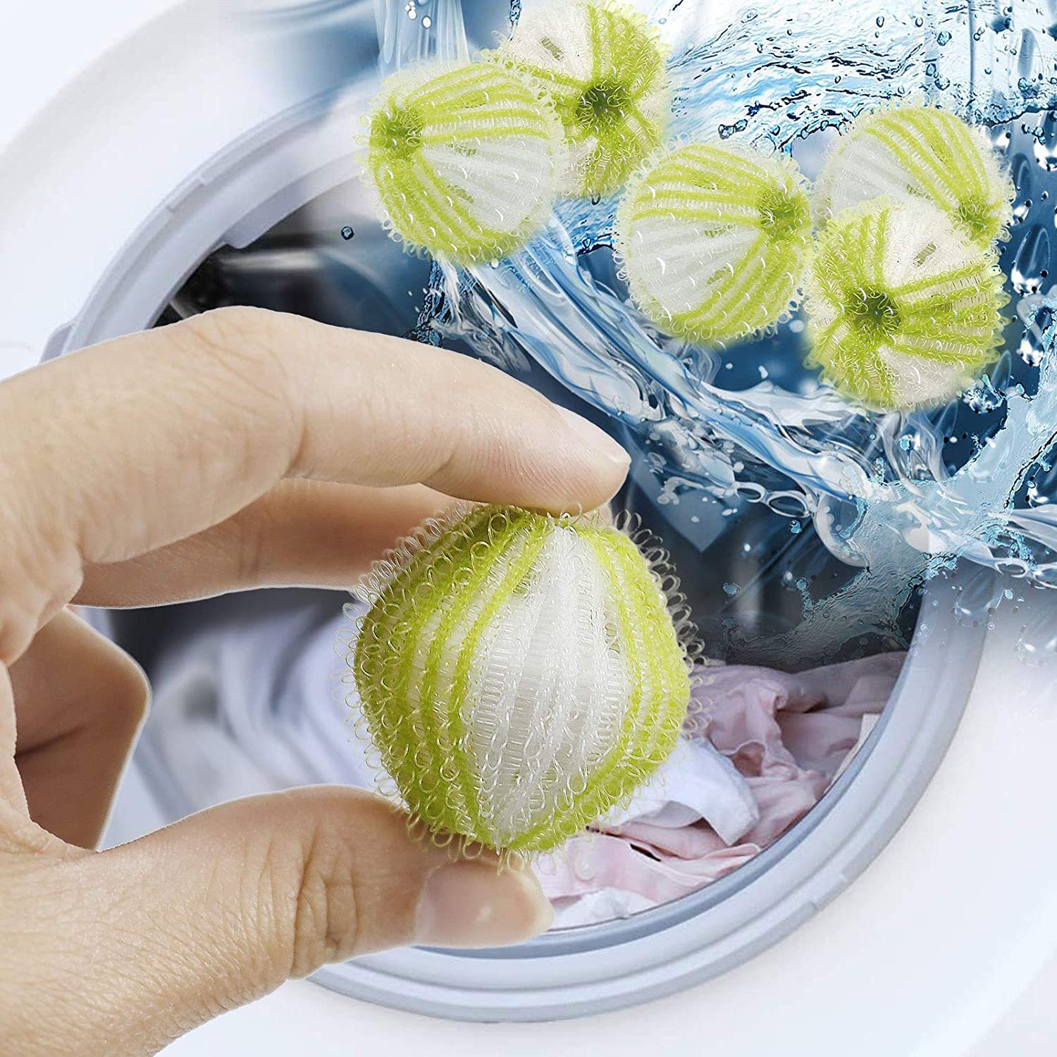 Nylon Laundry Ball Anti-Entanglement Drum Washing Machine Magic Decontamination Hair Removal Clasp Magic Washing Machine Filter Application Scenario