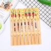 7.0*24 pointed natural and environmentally friendly flower-patterned chopsticks, anti-slip chopsticks, eight pairs of bamboo chopsticks, two-yuan supply Application Scenario
