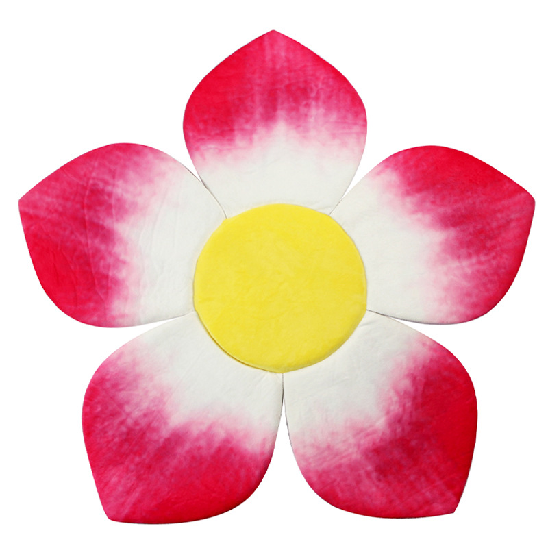 New petal bath pad, baby petal bath pad, newborn gradient color bathroom anti-slip bath pad, bath bag details Picture