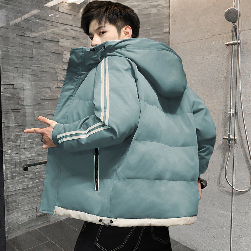 2021 new autumn and winter men's cotton-padded clothes, casual down cotton-padded jackets, men's thickened cotton-padded jackets, breadwear, hooded men's coats Application Scenario