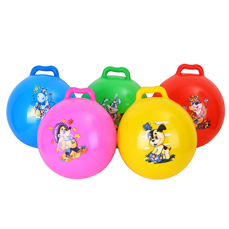 Children's toys: Inflatable balls, patting balls, kindergarten babies, children's handle balls, cartoon pattern elastic balls, small rubber balls details Picture