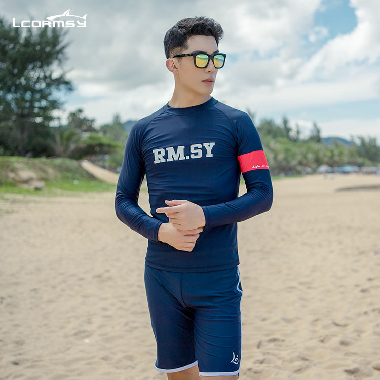 New quick dry sport wetsuit sun protection long sleeve snorkeling suit split jellyfish suit for couples