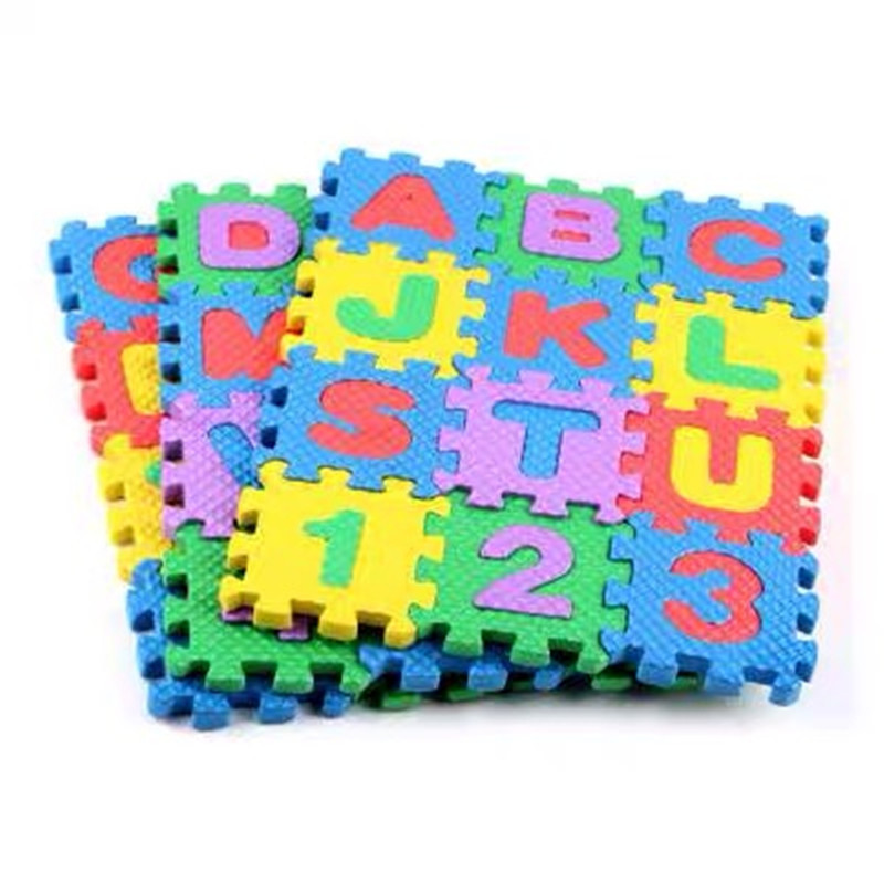 Factory direct supply of 6*6 letter puzzle toys, wholesale of children's puzzle toys, foam puzzle floor MATS full figure