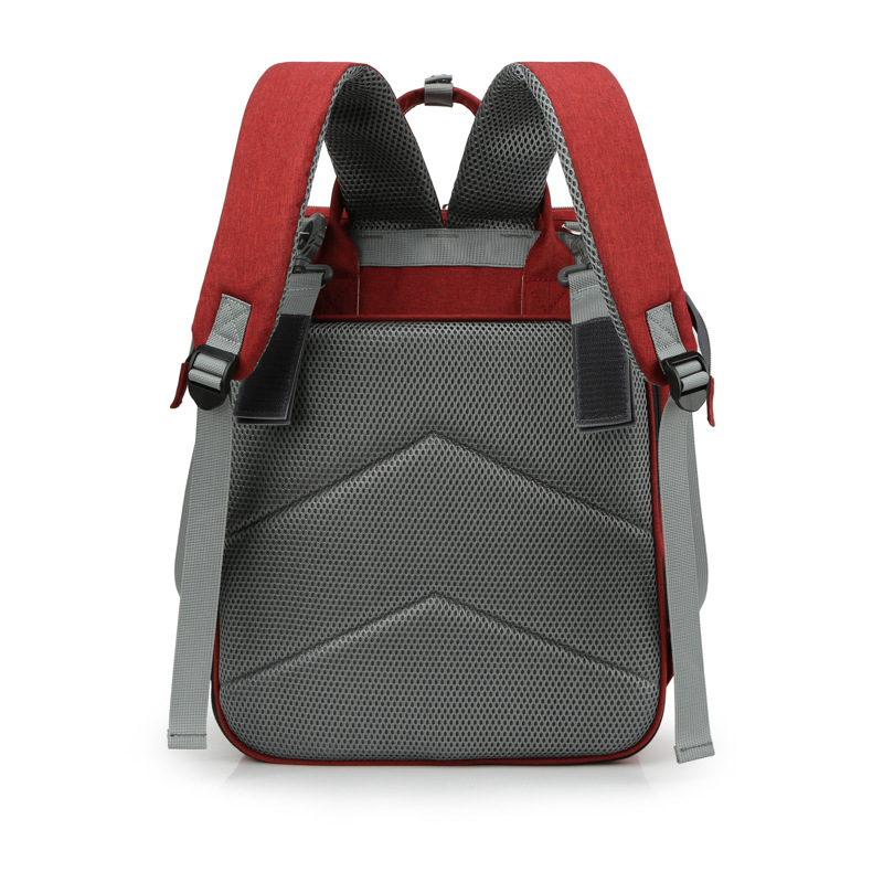 New Mom bag bed, folding baby bed, mom bag, multi-functional charging, waterproof embroidery thread backpack bed, cross-border bestseller Specification image