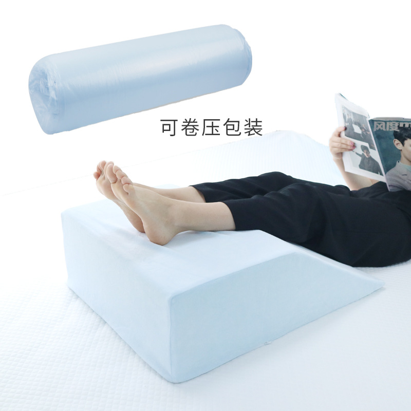 Cross-border best-selling Orthopedic Leg wedge-shaped rest leg cushion with rebound sponge pillow full figure