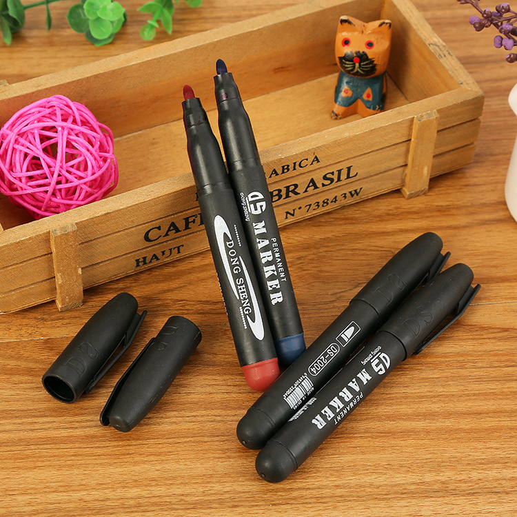 Wholesale of special marker pens, express delivery pens, oil-based pens, oil-based marker pens, large-head pens, quick-drying bags Specification image
