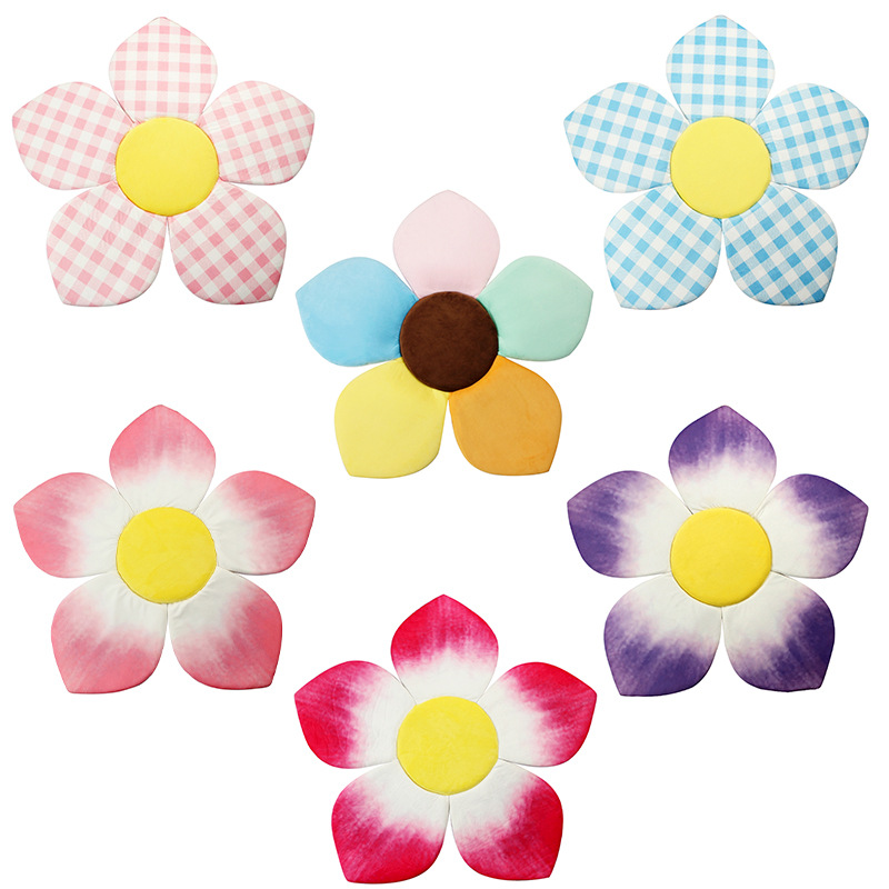 New petal bath pad, baby petal bath pad, newborn gradient color bathroom anti-slip bath pad, bath bag Item Picture