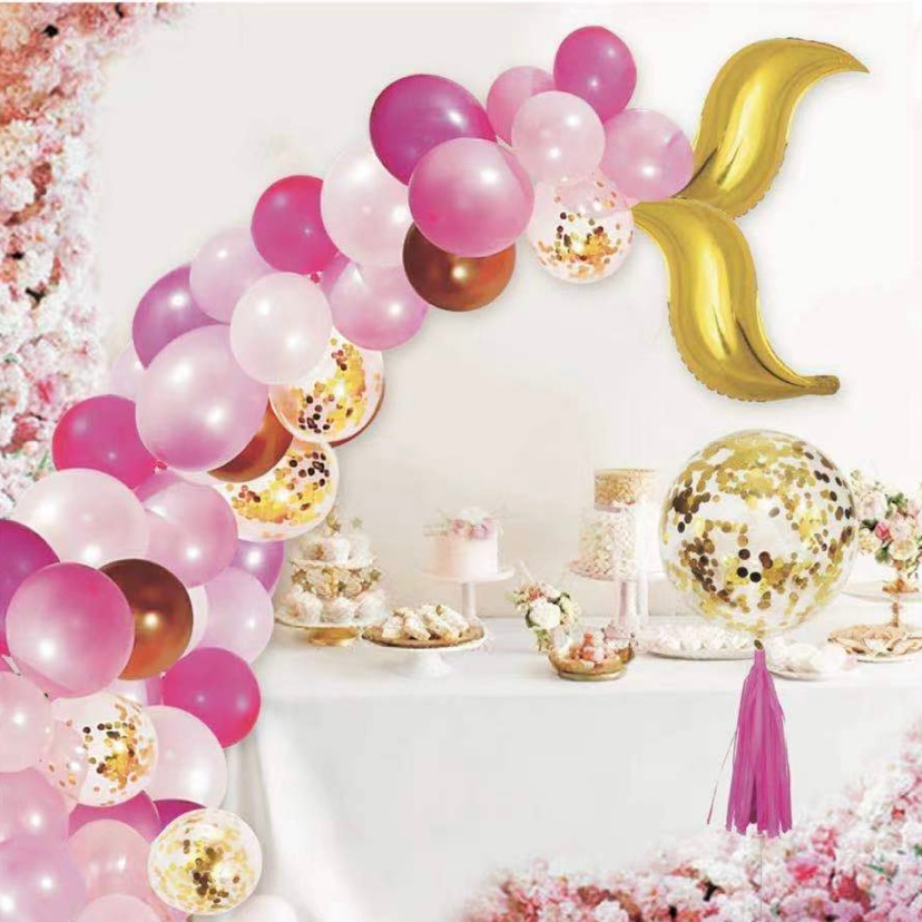 Small-scale wholesale of cross-border balloon chain sets, irregular latex balloon combination sets, birthday, wedding room and party decorations