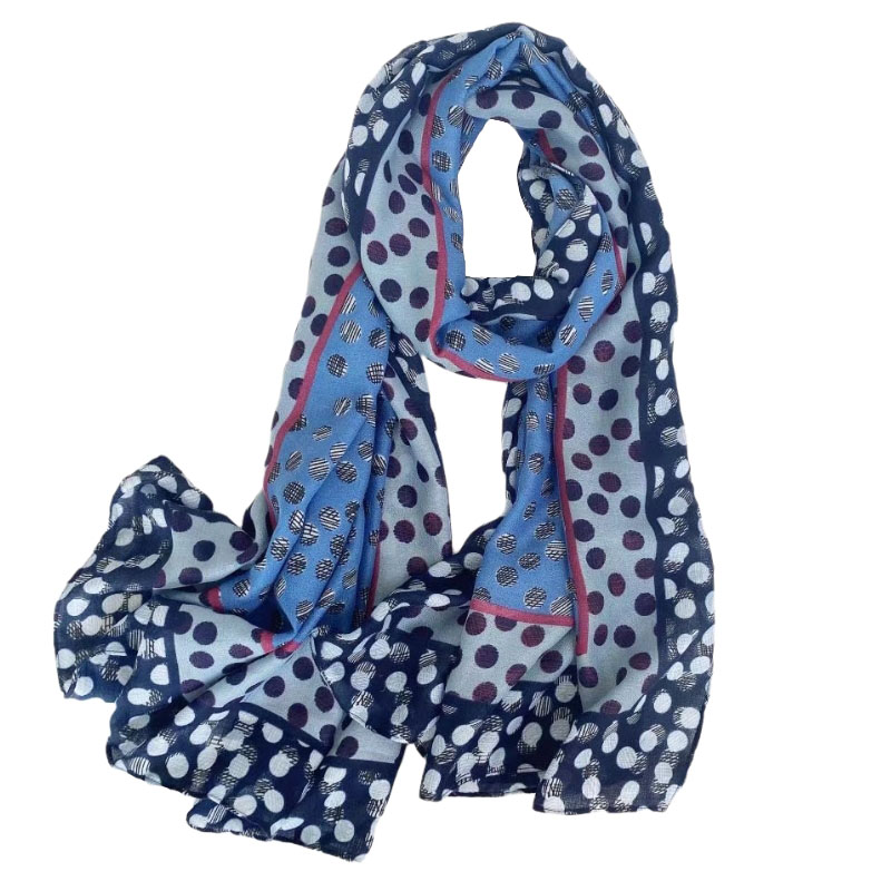 New long cotton and linen scarf for women with simple print, a bestseller for export, spring and autumn warm silk in stock details Picture