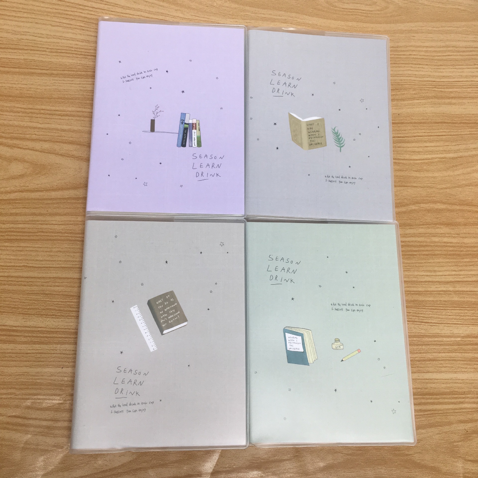 New transparent rubber-covered notebooks, notebooks, and stationery are available for wholesale at the two-yuan store details Picture