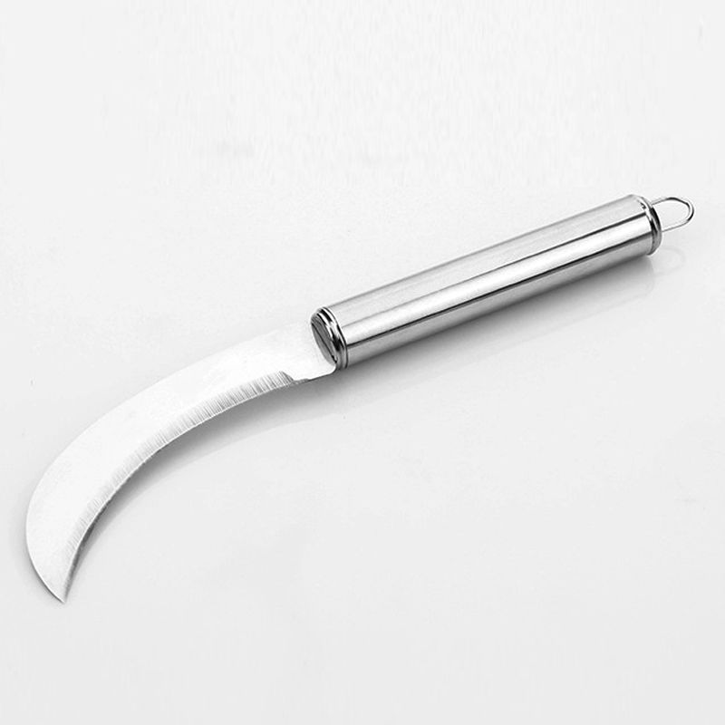 Steel-handled fruit peelers, pineapple knives, stainless steel banana small curved knives, 2-yuan store supply, daily necessities wholesale Application Scenario